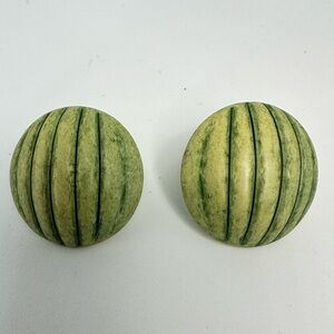 Vintage “Melon” Style Lightweight Pierced Post Earrings